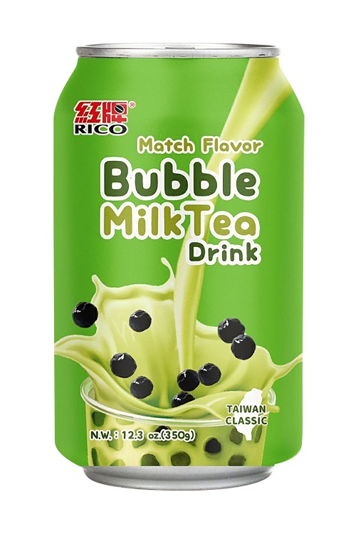 Bubble Milk Tea Drink gusto Tè Matcha - RICO 350ml.